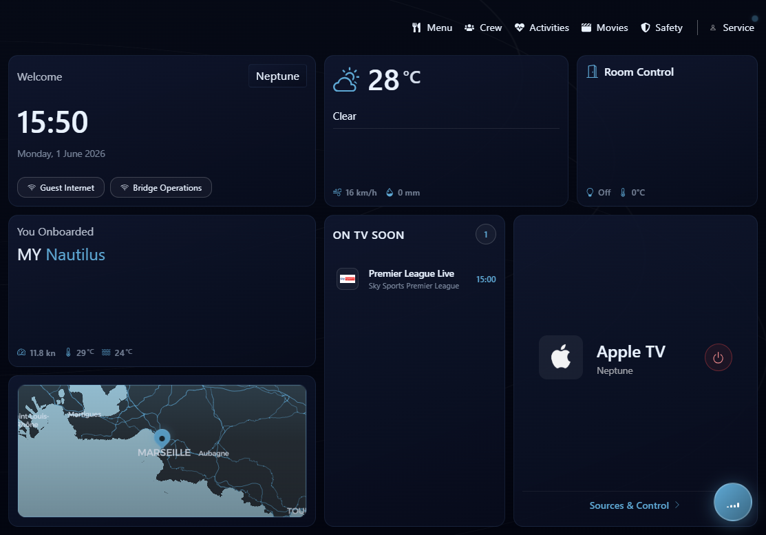 Pack UI blue dashboard screenshot