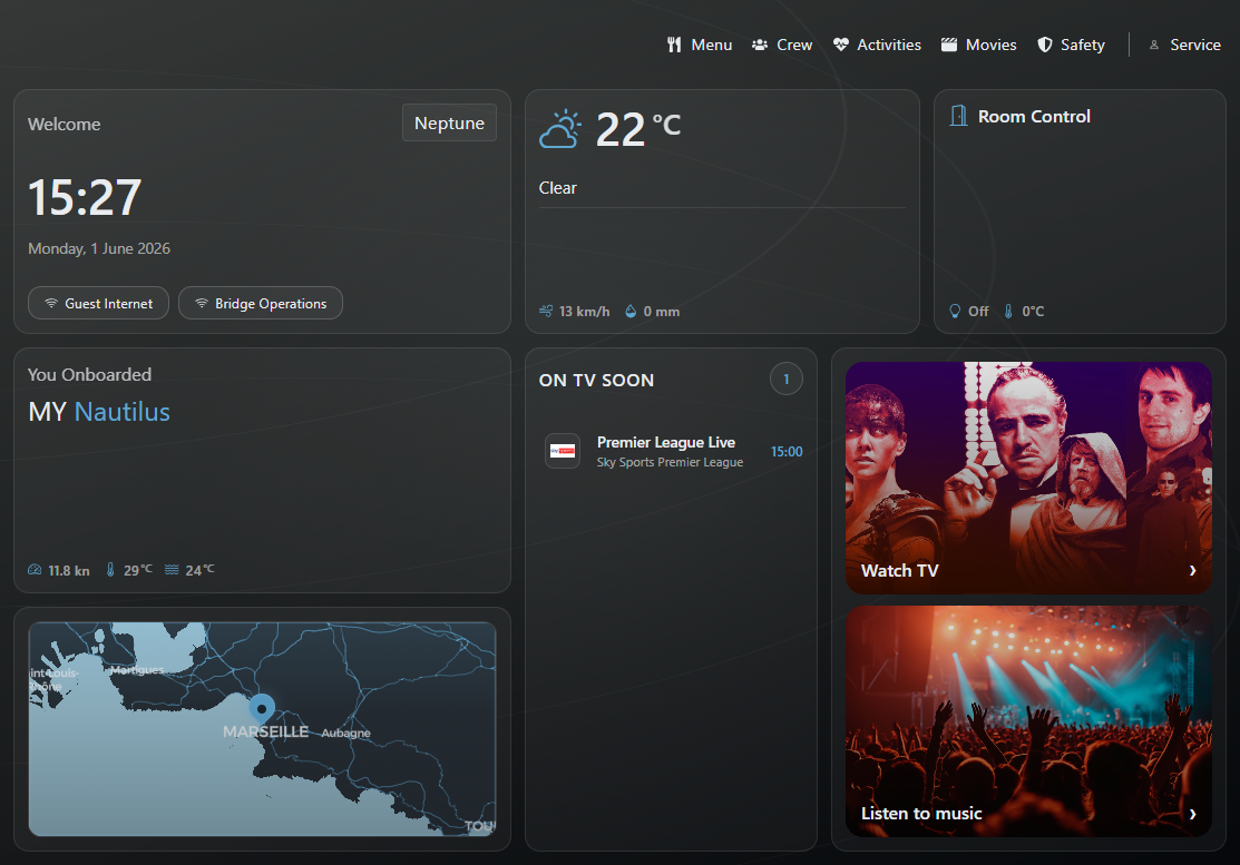 PACK UI home dashboard screenshot