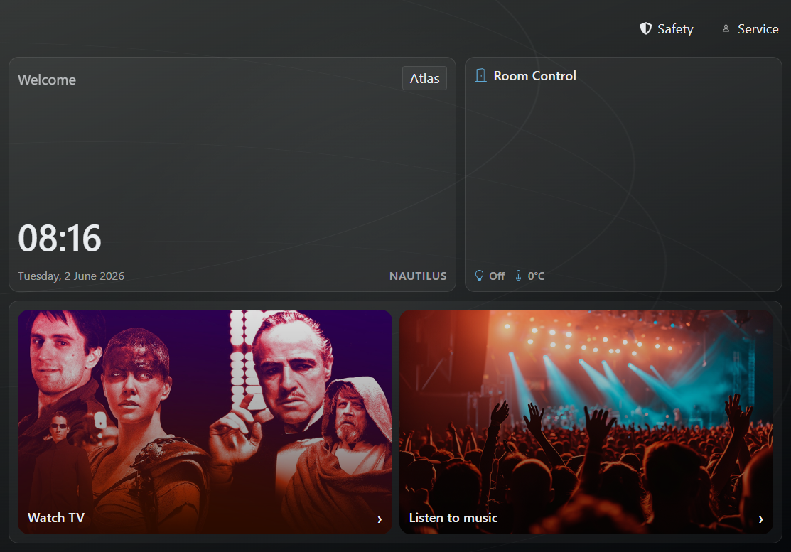 PACK UI simple dashboard screenshot