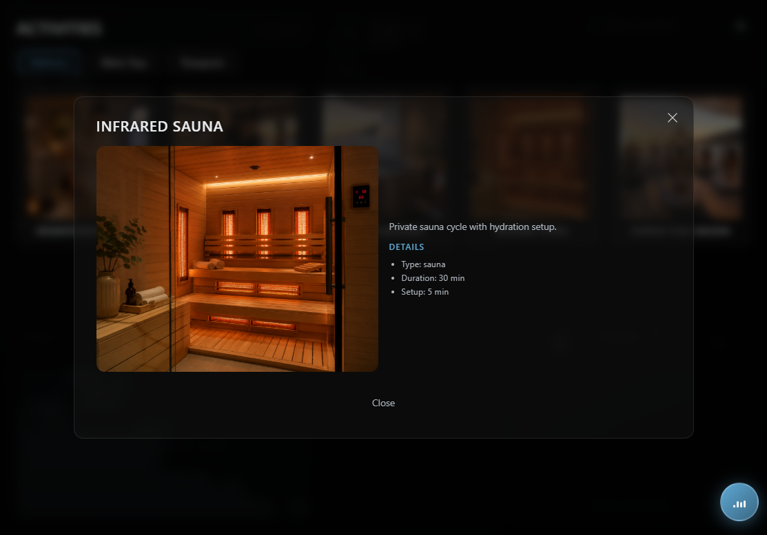 PACK UI welness screenshot